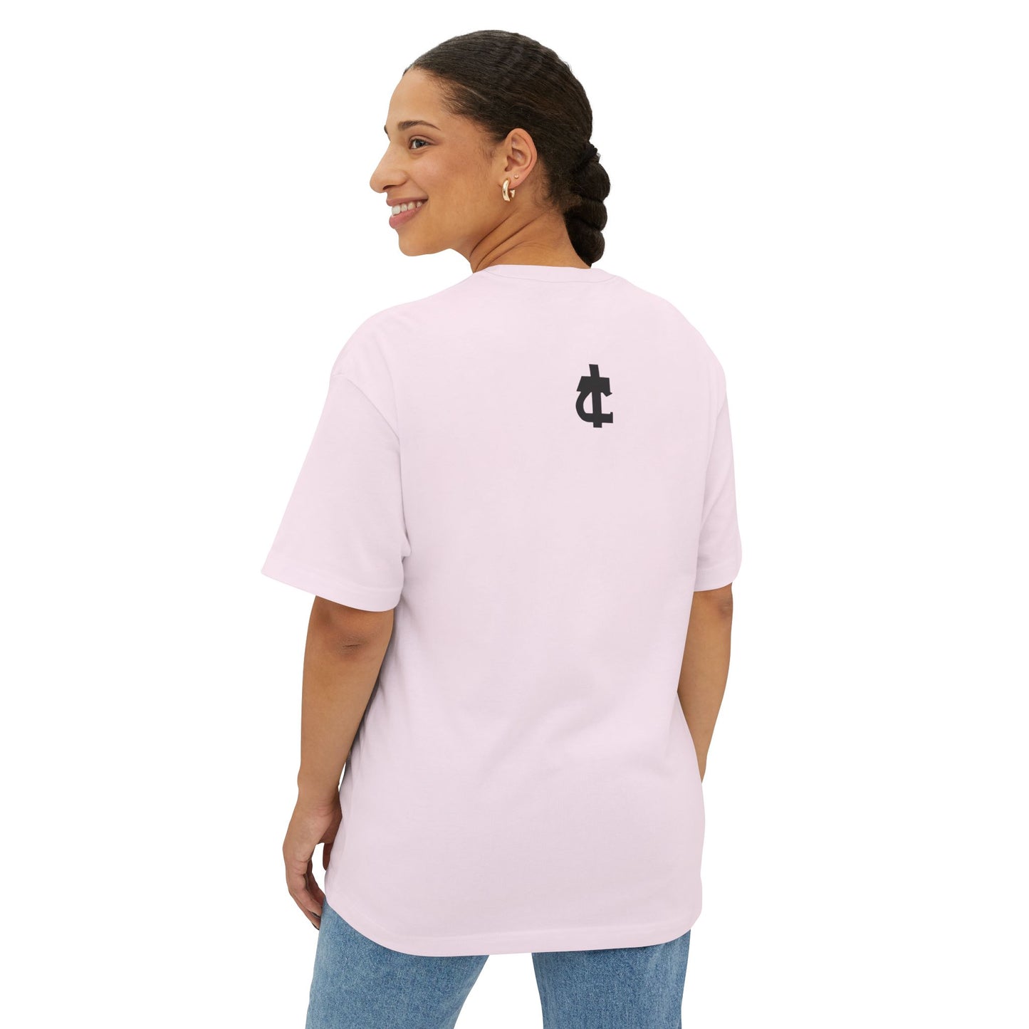 Return to Source Oversized Boxy Tee - Unisex T-Shirt for Mindfulness & Wellness