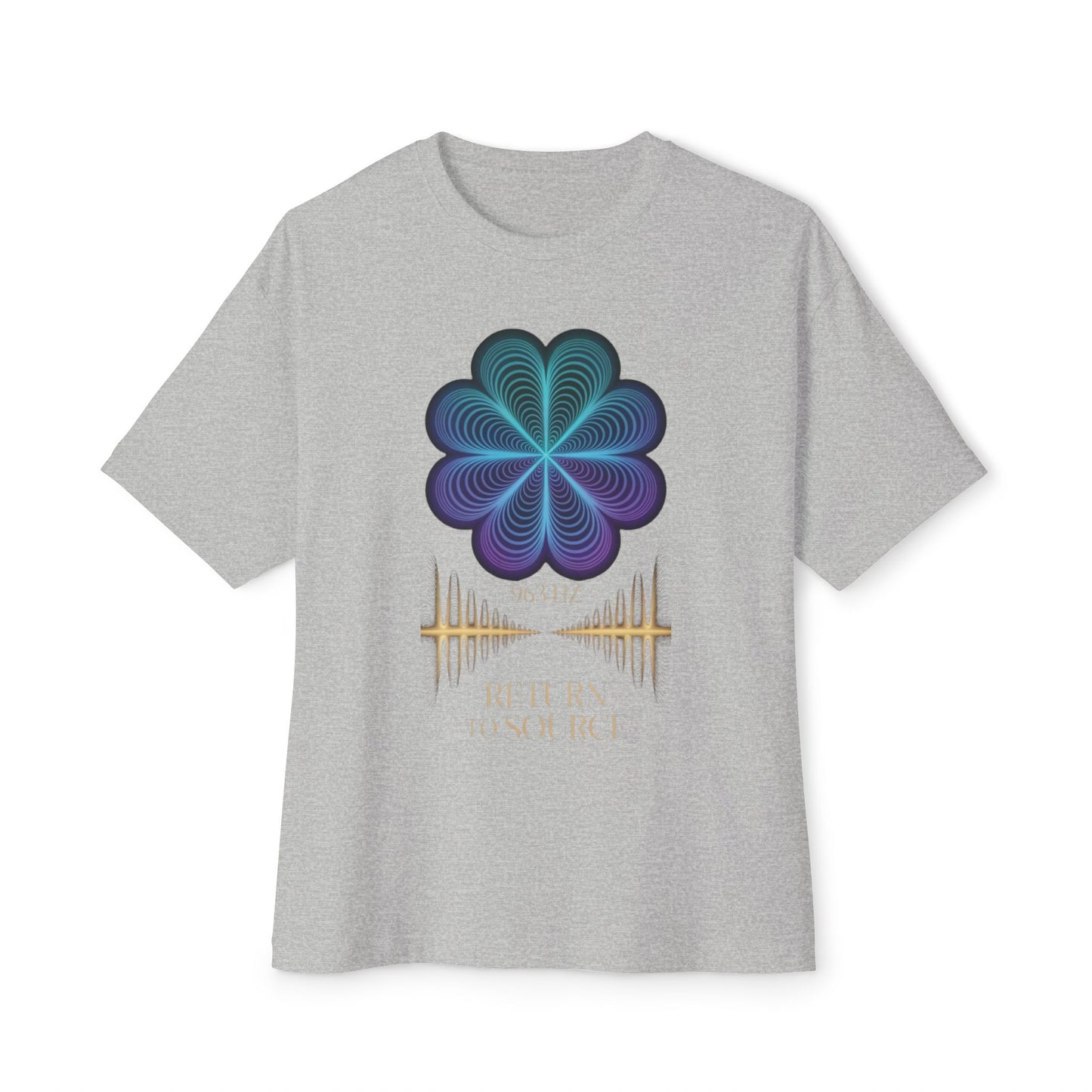 Return to Source Oversized Boxy Tee - Unisex T-Shirt for Mindfulness & Wellness