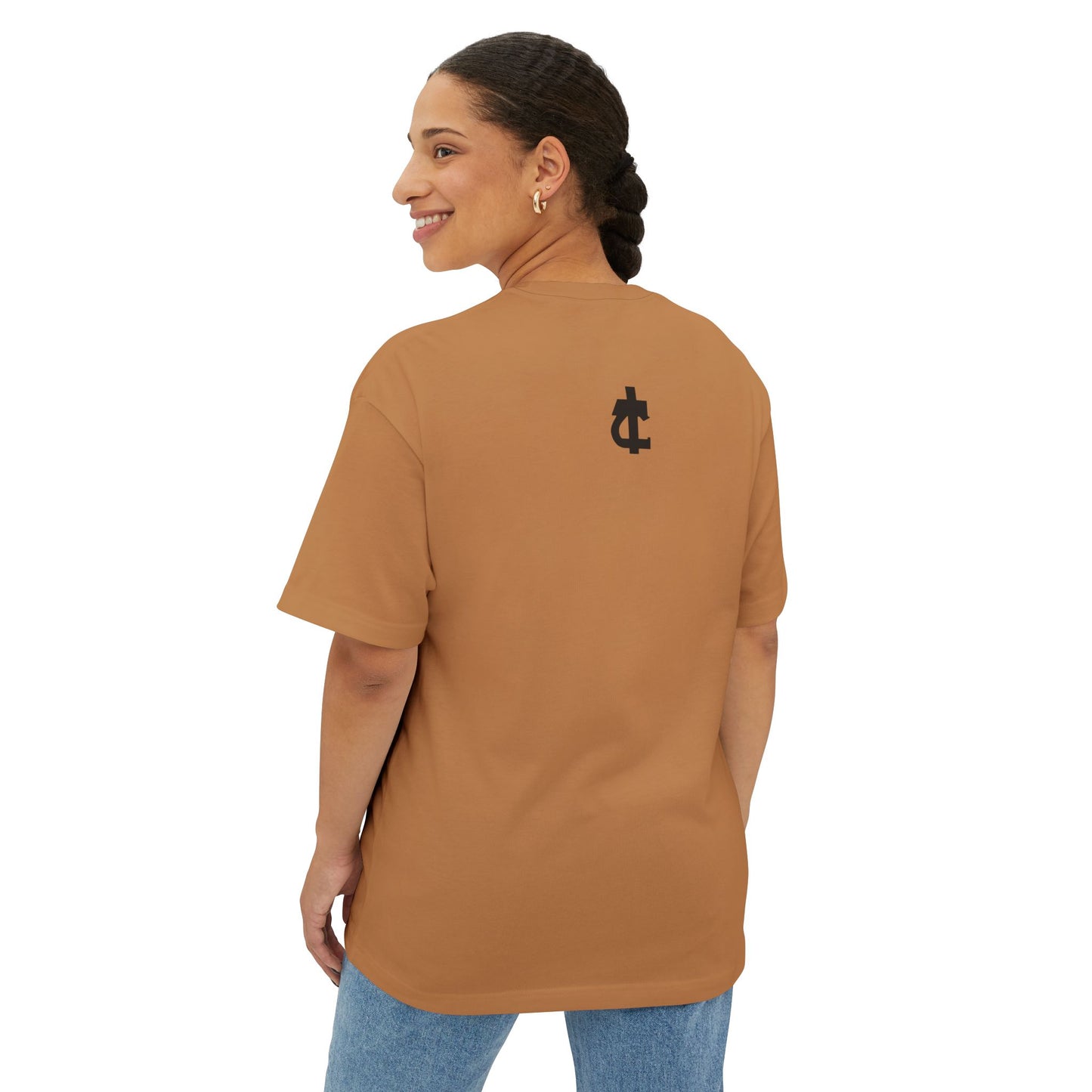 Return to Source Oversized Boxy Tee - Unisex T-Shirt for Mindfulness & Wellness