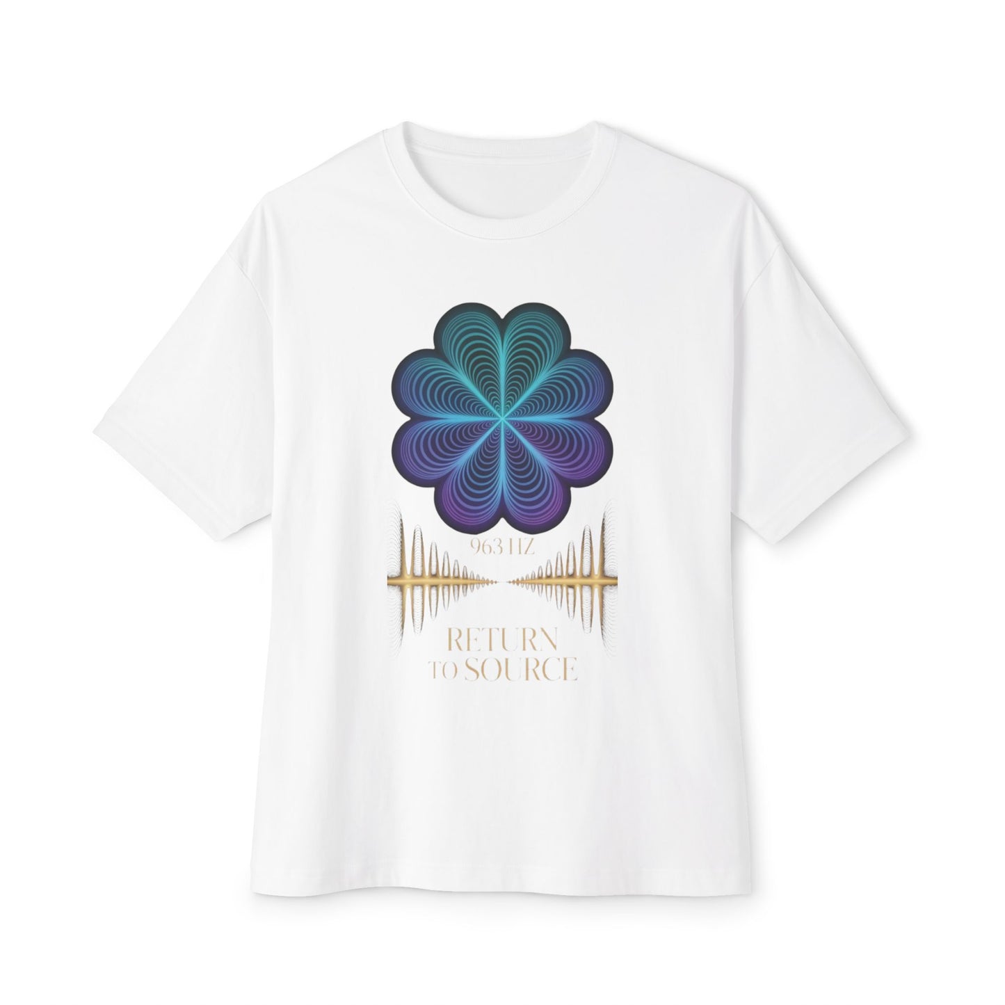 Return to Source Oversized Boxy Tee - Unisex T-Shirt for Mindfulness & Wellness