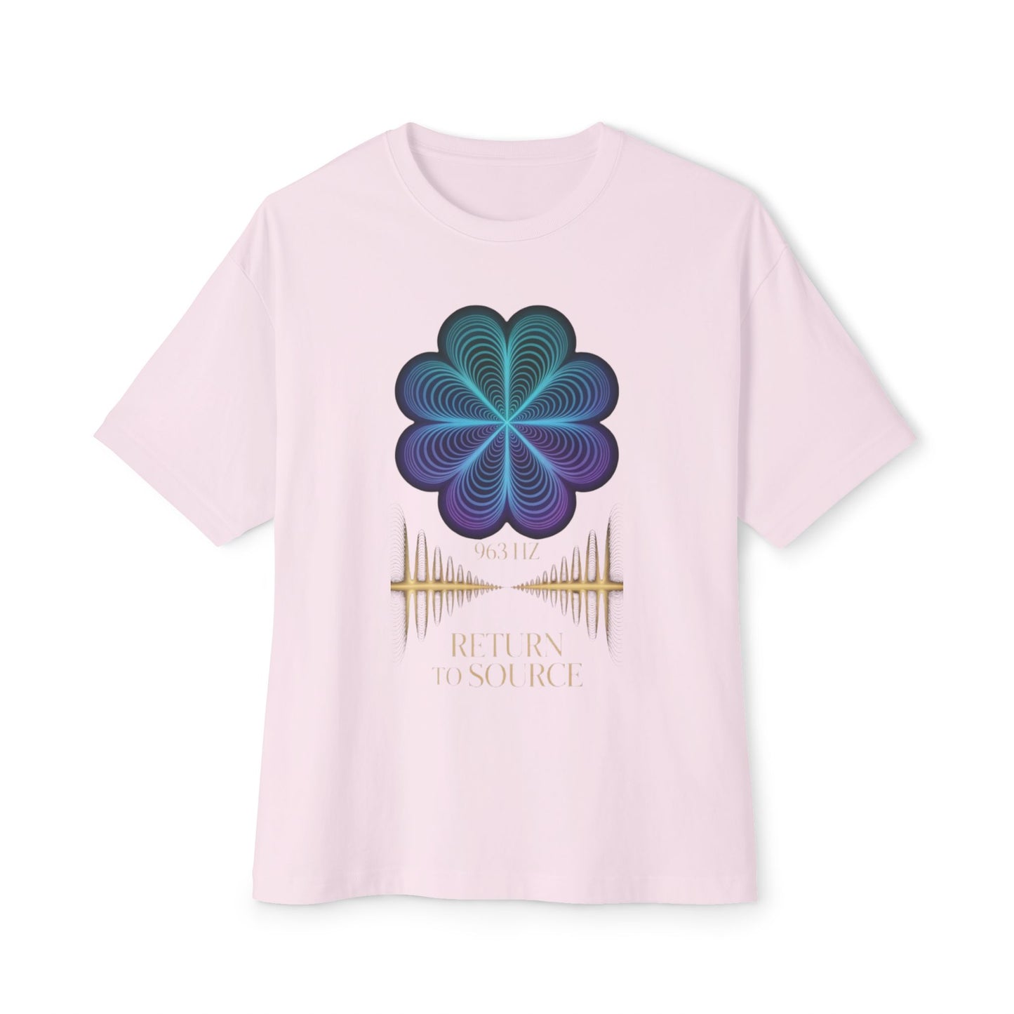 Return to Source Oversized Boxy Tee - Unisex T-Shirt for Mindfulness & Wellness