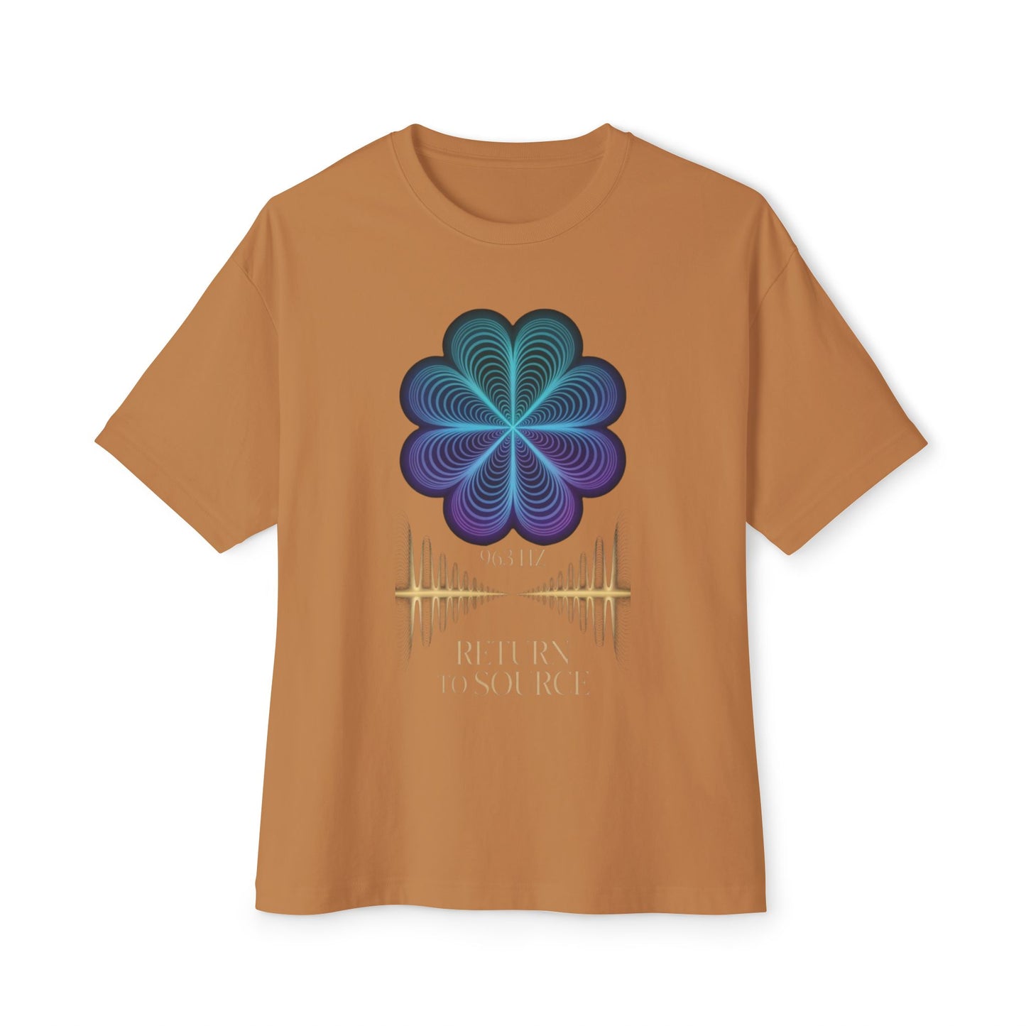 Return to Source Oversized Boxy Tee - Unisex T-Shirt for Mindfulness & Wellness