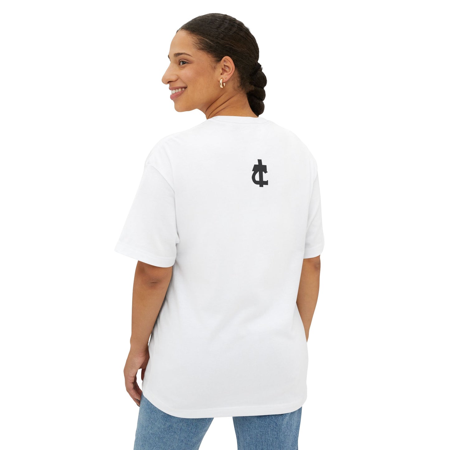 Return to Source Oversized Boxy Tee - Unisex T-Shirt for Mindfulness & Wellness