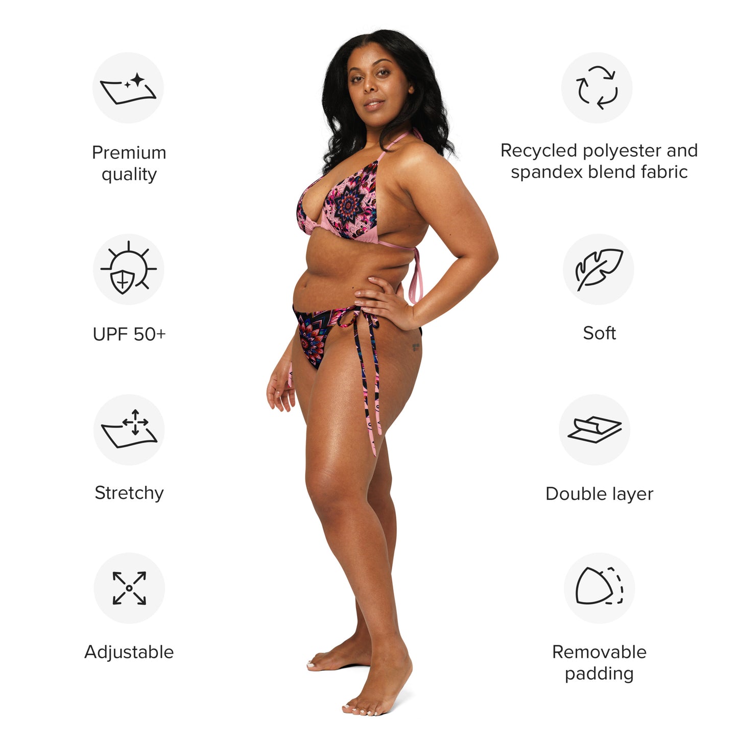 Eco Blossom Matrix string bikini