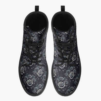 Divine Roses Leather Boots