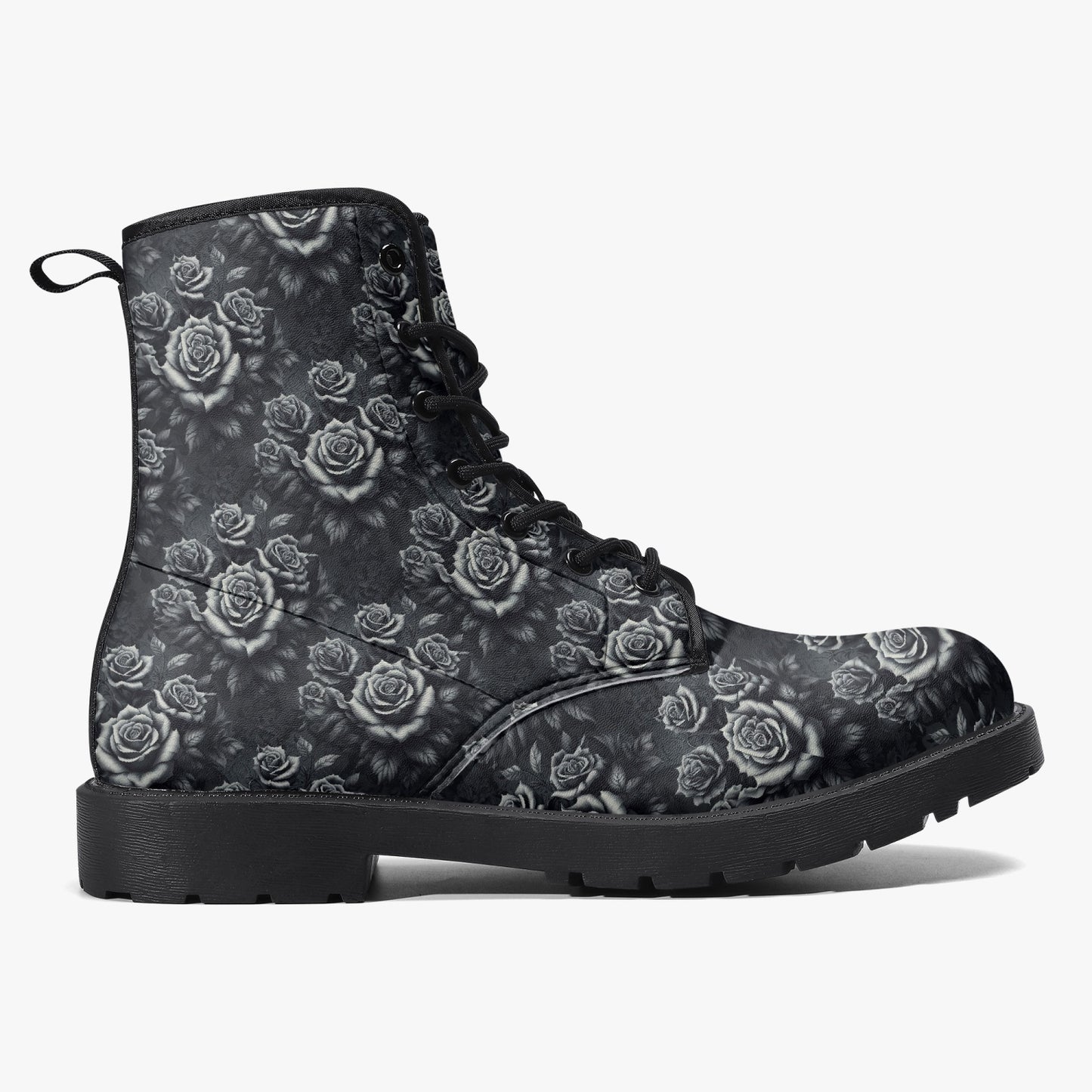 Divine Roses Leather Boots