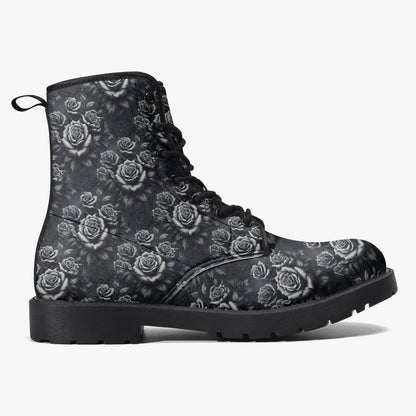 Divine Roses Leather Boots