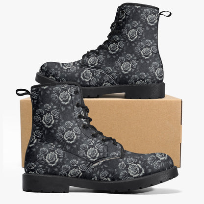 Divine Roses Leather Boots