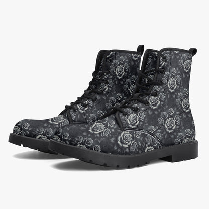 Divine Roses Leather Boots