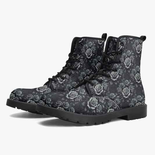 Divine Roses Leather Boots