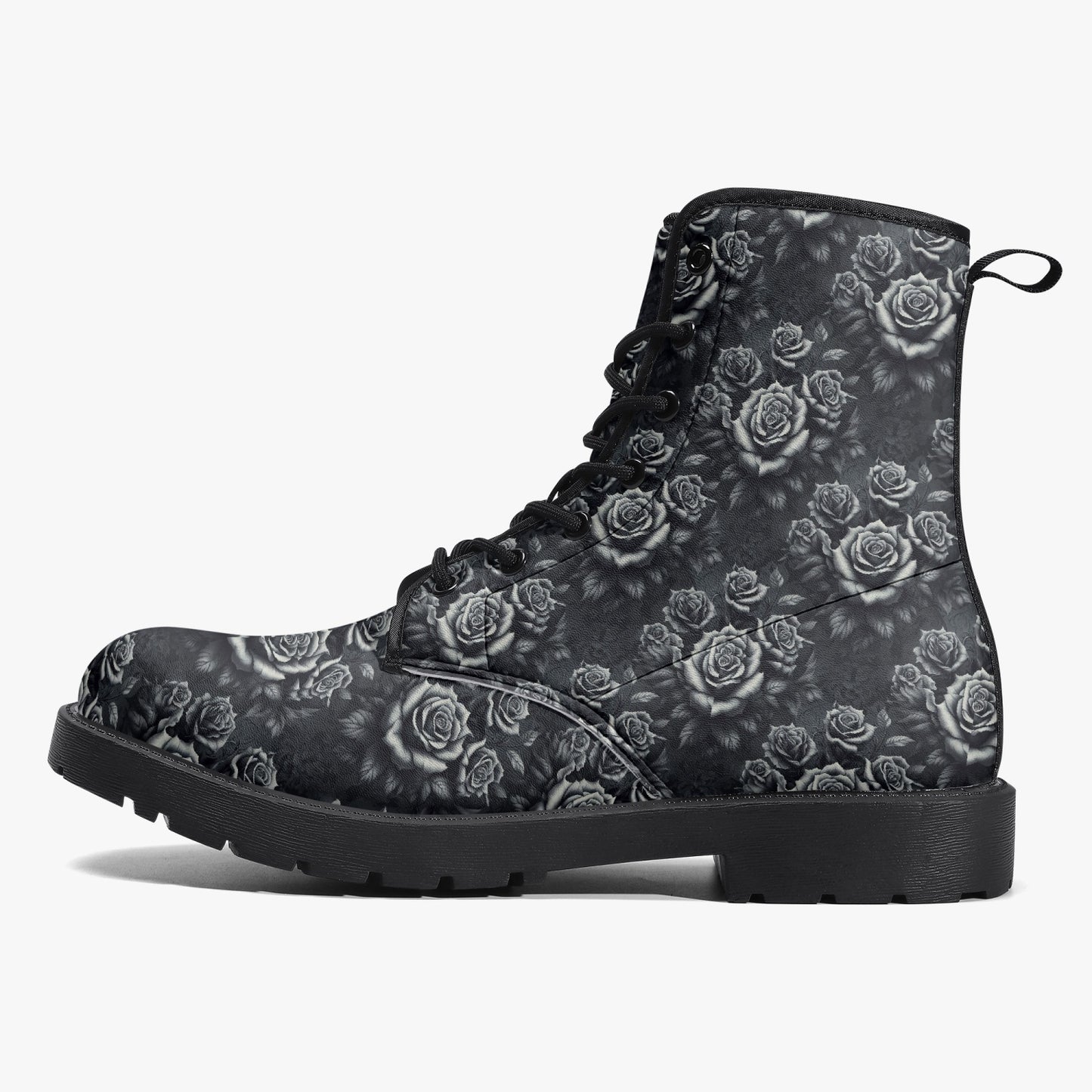 Divine Roses Leather Boots