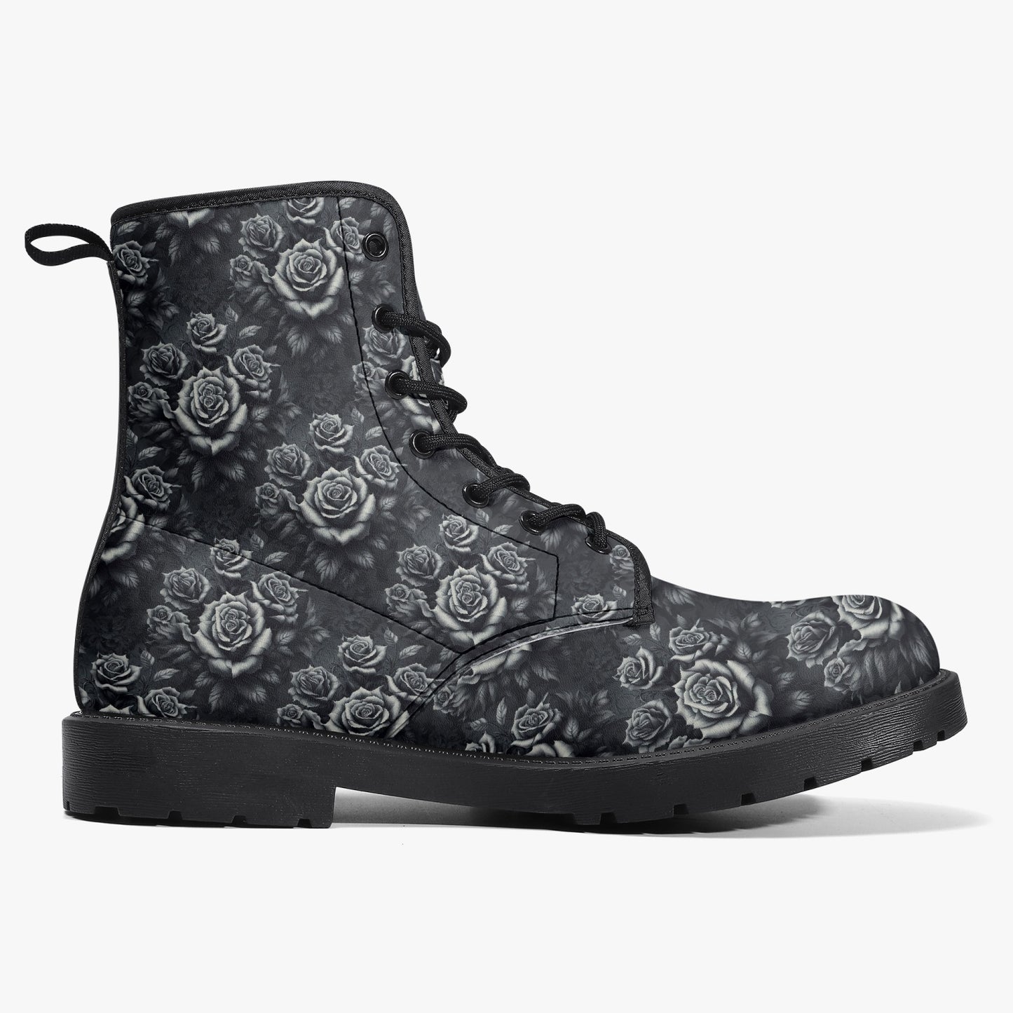 Divine Roses Leather Boots