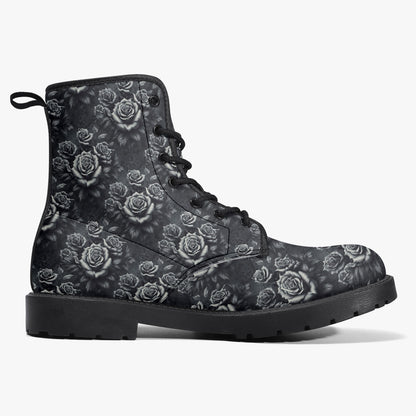 Divine Roses Leather Boots