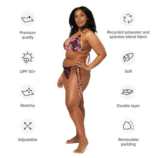 Eco Blossom Matrix string bikini
