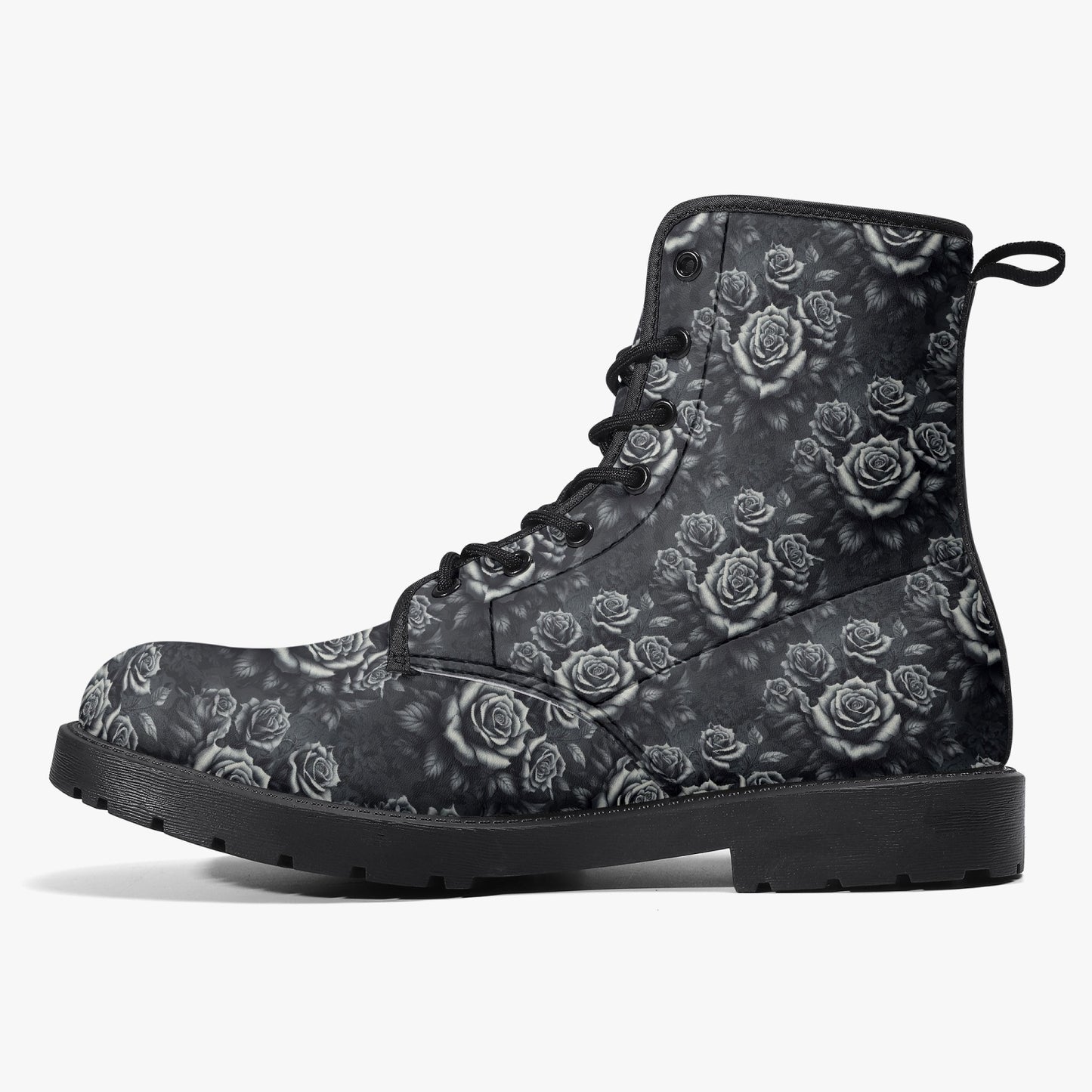Divine Roses Leather Boots