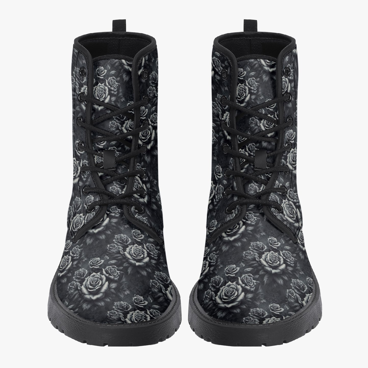 Divine Roses Leather Boots